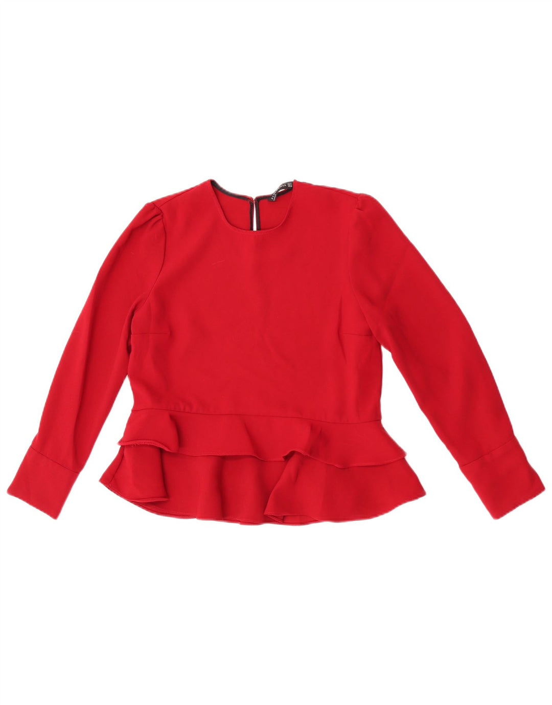Bluză cu mânecă lungă pentru femei Zara UK 12 Medium Red
