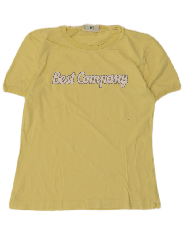 Tricou grafic Best Company pentru femei Top UK 12 Medium Yellow Bumbac