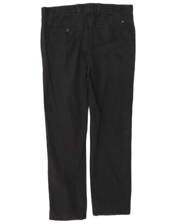 Pantaloni chino drepți pentru bărbați Tommy Hilfiger W32 L30 bumbac gri