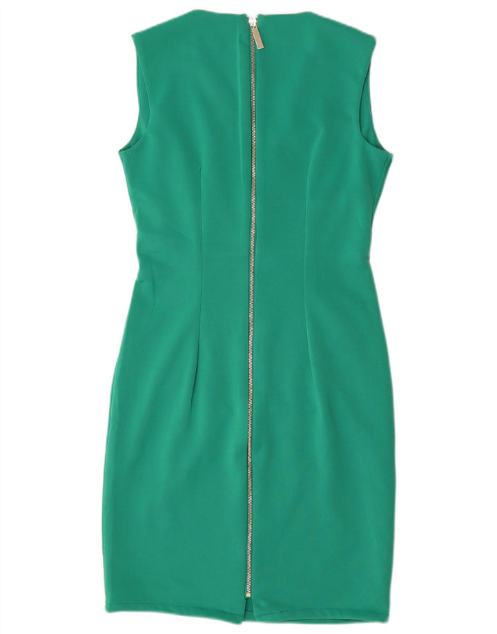 Rochie bodycon fără mâneci pentru femei Coast, cu fermoar complet, UK 12 Poliester verde mediu