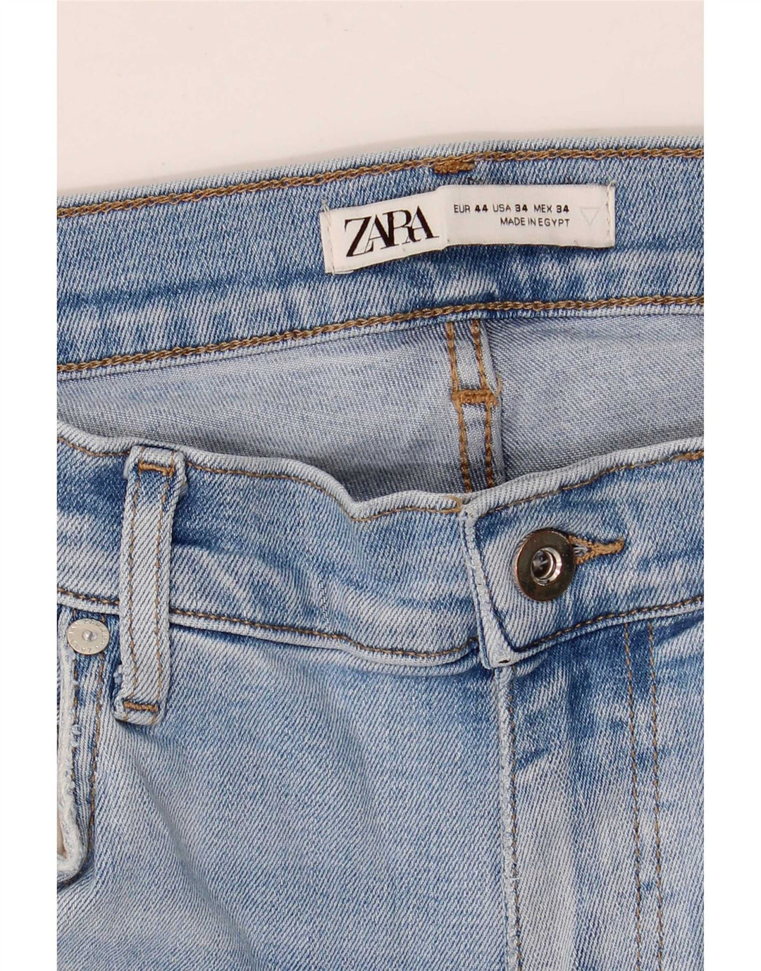 Blugi slim pentru bărbați Zara EU 44 Large W34 L28 Albastru