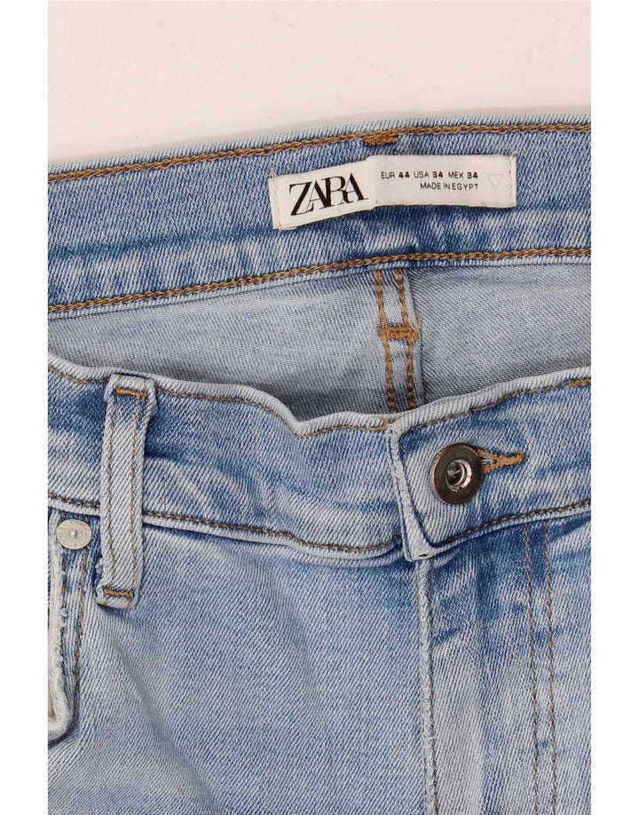 Blugi slim pentru bărbați Zara EU 44 Large W34 L28 Albastru