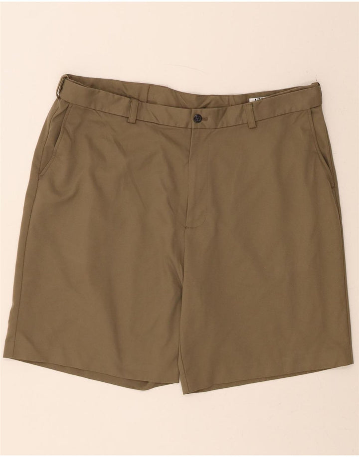 IZOD Mens Chino Shorts W42 2XL Green Polyester Vintage Izod and Second-Hand Izod from Messina Hembry 