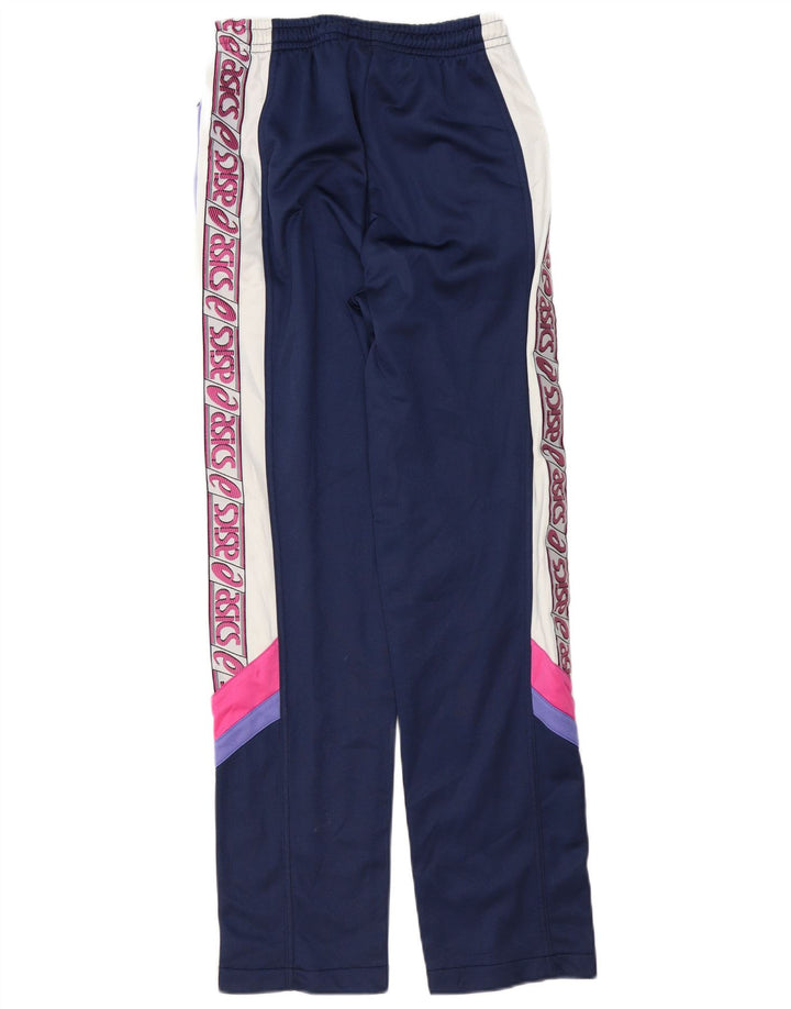 Pantaloni de trening grafic Asics pentru bărbați, mici, bleumarin, color block