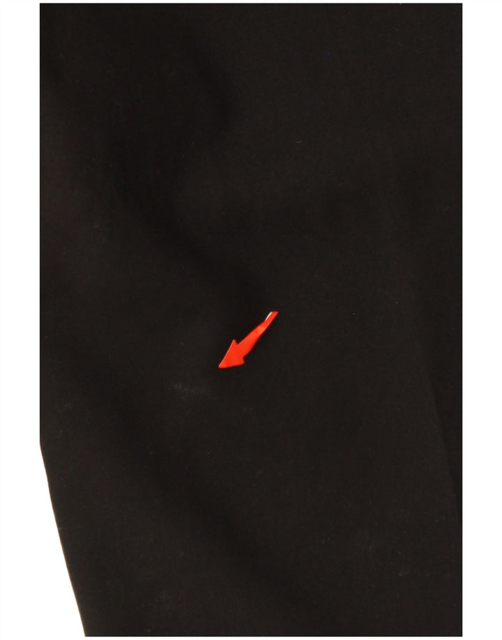 JIGSAW Pantaloni tăiați drept pentru femei UK 14 Large W34 L25 Negru