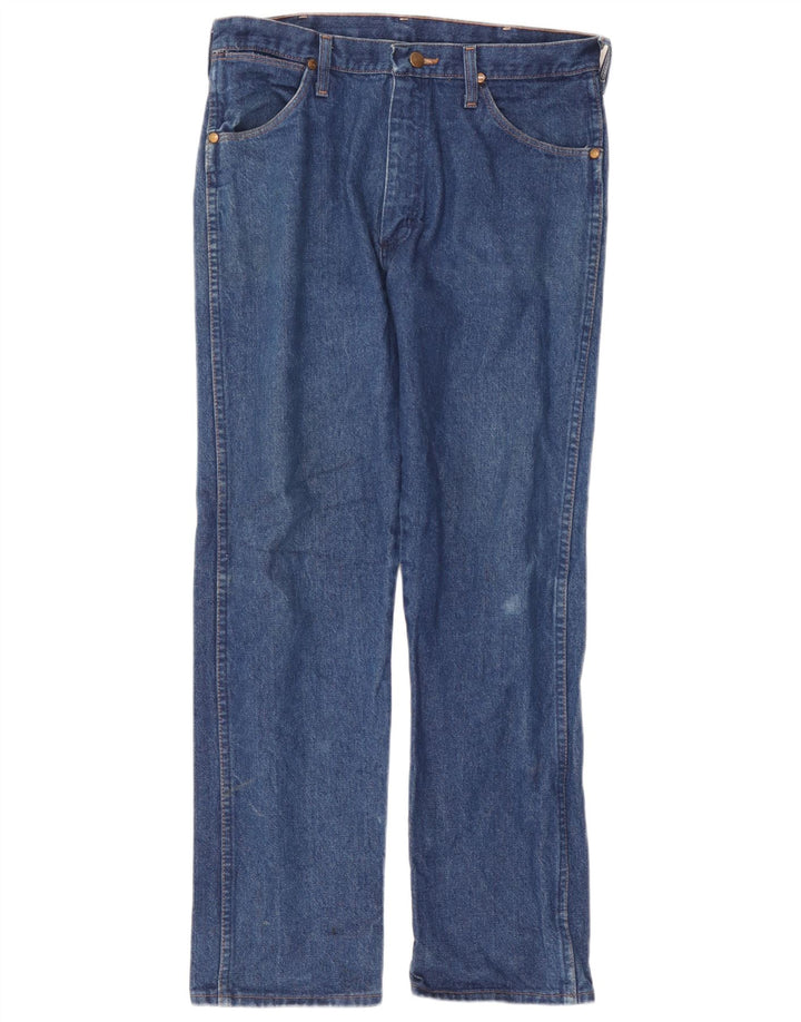 Blugi drepti pentru bărbați Wrangler W32 L30 albastru
