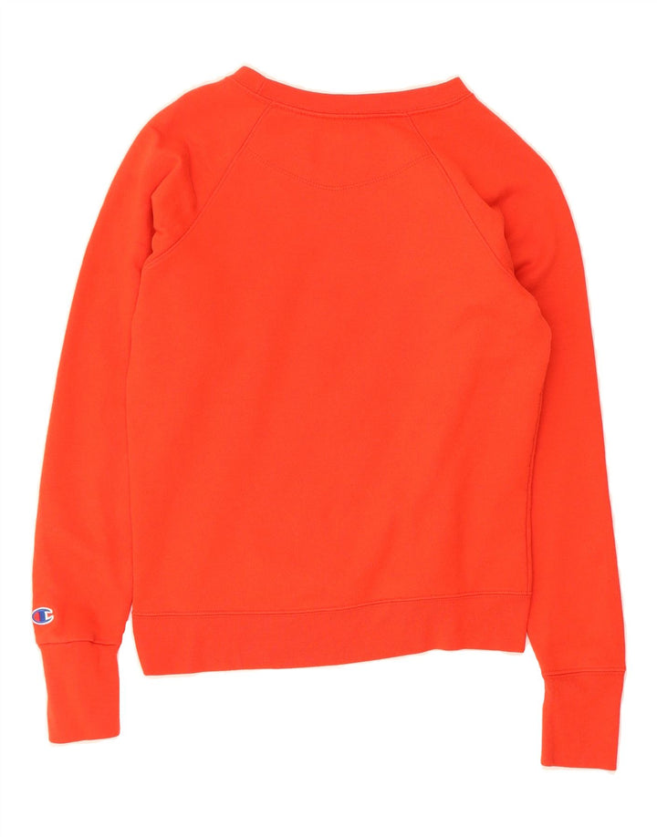 CHAMPION Womens Graphic Sweatshirt Jumper UK 6 XS Red Vintage Champion and Second-Hand Champion from Messina Hembry 