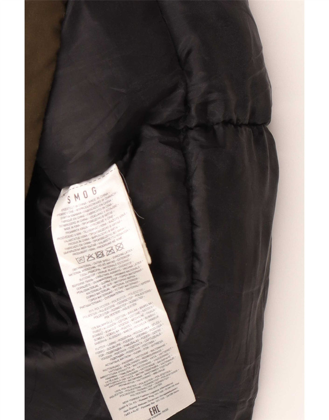 Jachetă parka cu glugă pentru bărbați Smog UK 42 XL Kaki Poliester