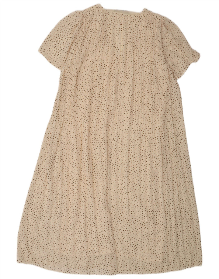 Rochie Maxi pentru Damă Zara UK 14 Medium Bej Pete