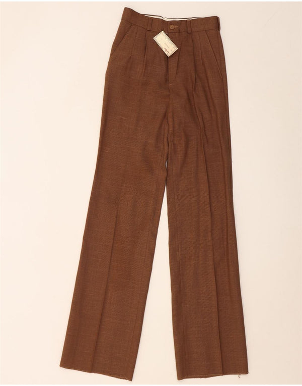 Gio Renzi Pantaloni de costum cu talie înaltă pentru femei IT 42 Medium W24 L34 Maro