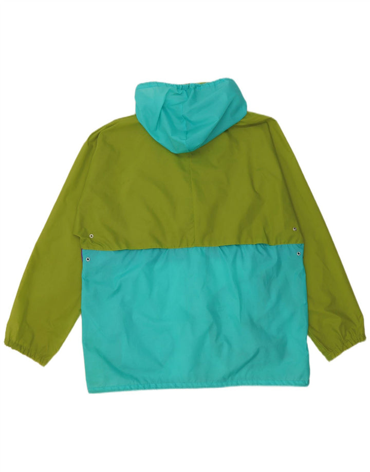 Jachetă de ploaie cu glugă pentru bărbați J Jeantex UK 38 Medium Green Colorblock Poliamidă