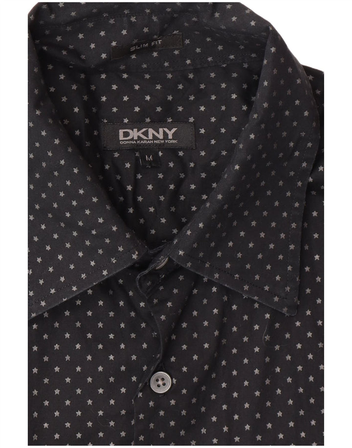 Cămașă pentru bărbați DKNY Slim Fit Medium Black Spotted