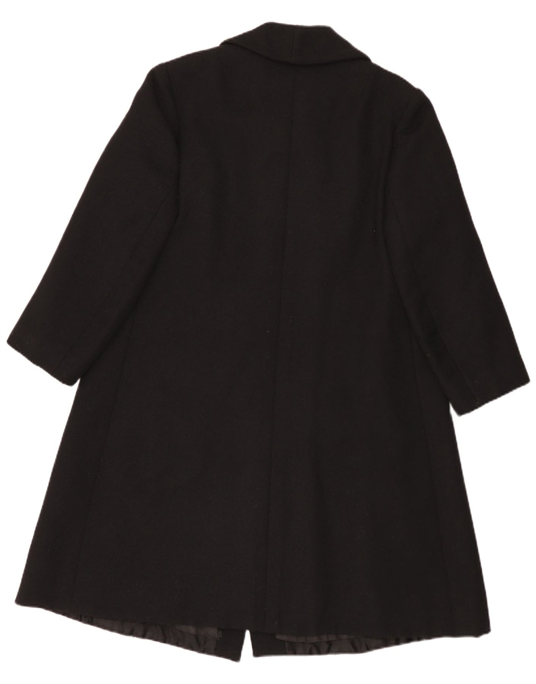 Palton vintage pentru femei la dublu piept UK 14 Medium Black