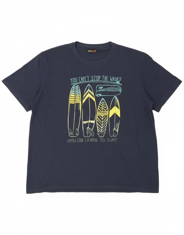 Tricou grafic pentru bărbați Mistral Top 2XL Bleumarin