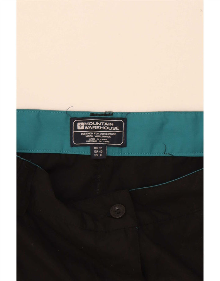Mountain Warehouse Pantaloni scurți casual pentru femei UK 12 Medium W30 Poliester negru