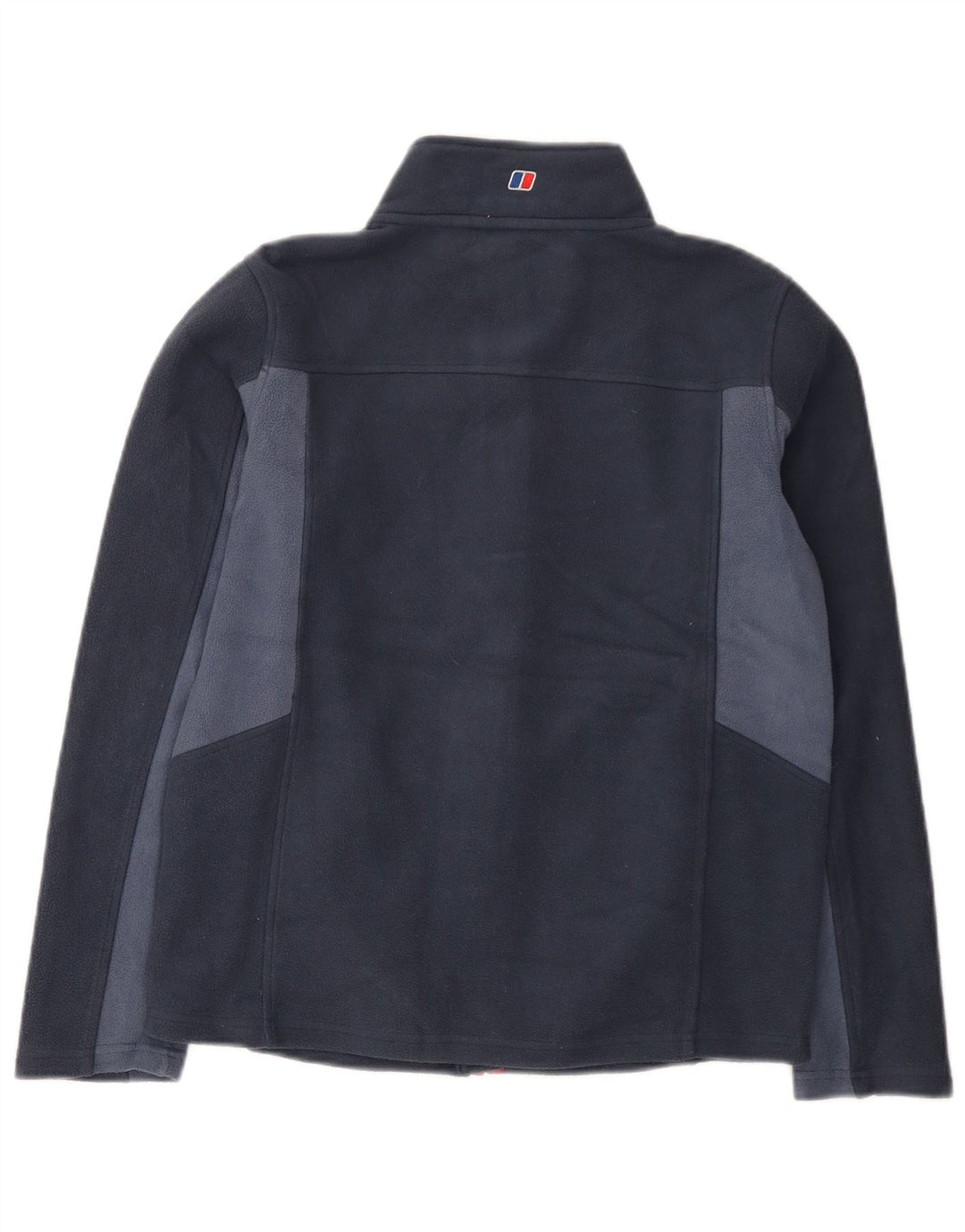 Jachetă fleece pentru băieți Berghaus 12-13 ani, albastru bleumarin, poliester bloc de culoare