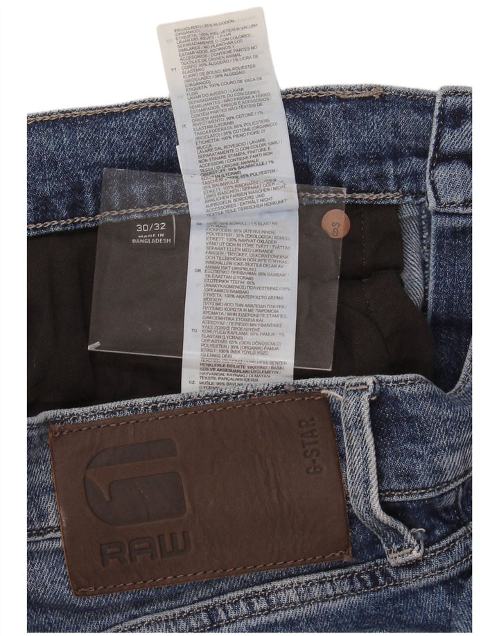 G-STAR Mens Slim Jeans W30 L32 Blue Cotton