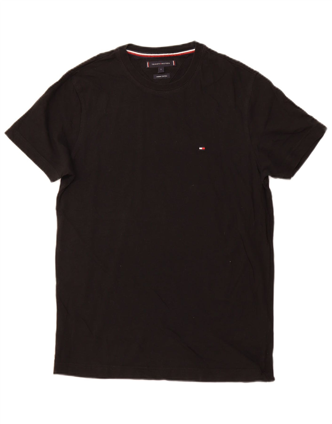 TOMMY HILFIGER Tricou Bărbați Top Mic Negru Bumbac