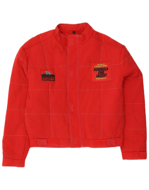 Jachetă Parmalat Formula One Graphic Racer pentru bărbați UK 36 Small Red Nylon