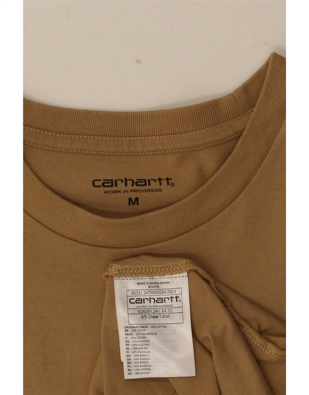 Tricou pentru bărbați Carhartt Top din bumbac maro mediu