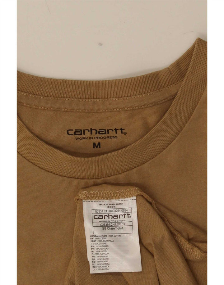 Tricou pentru bărbați Carhartt Top din bumbac maro mediu
