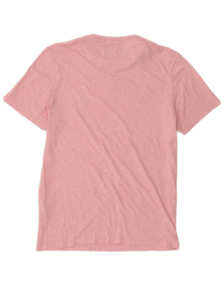 Tricou pentru bărbați Lyle & Scott Top mare din bumbac cu pete roz