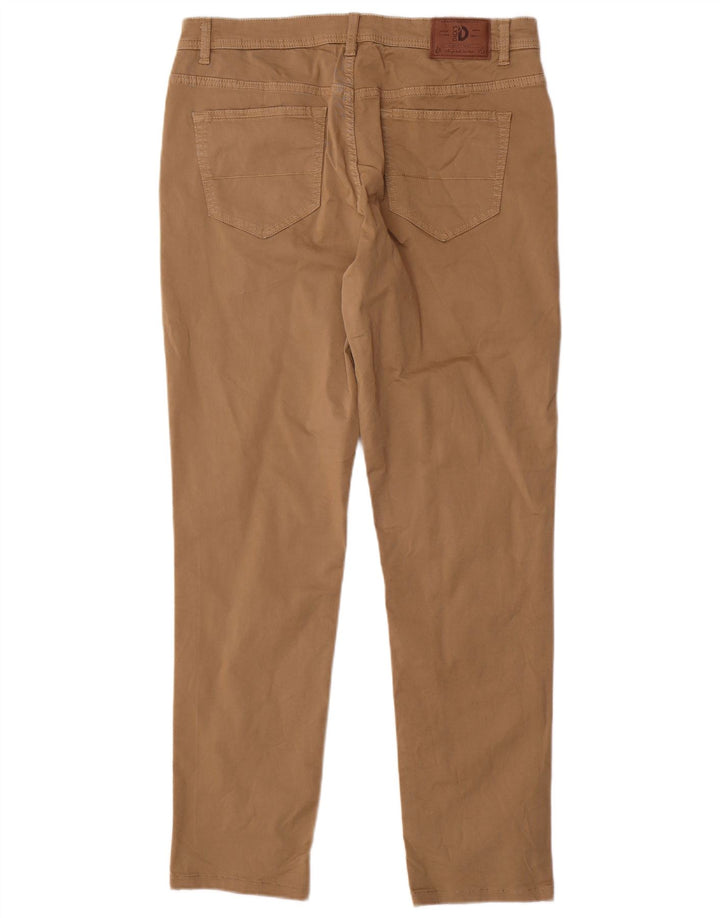 Pantaloni casual subțiri pentru bărbați Dack's IT 48 Medium L34 L31 Maro Bumbac