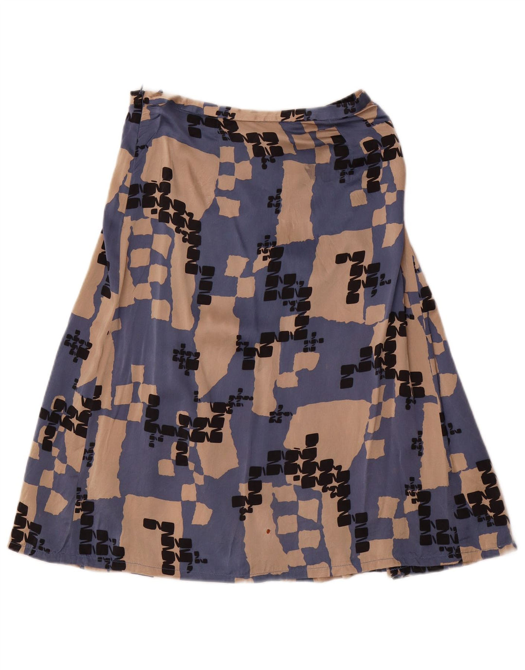 Set fuste 2 piese LES COPAINS pentru femei IT 42 Medium W28 Blue Geometric Matase