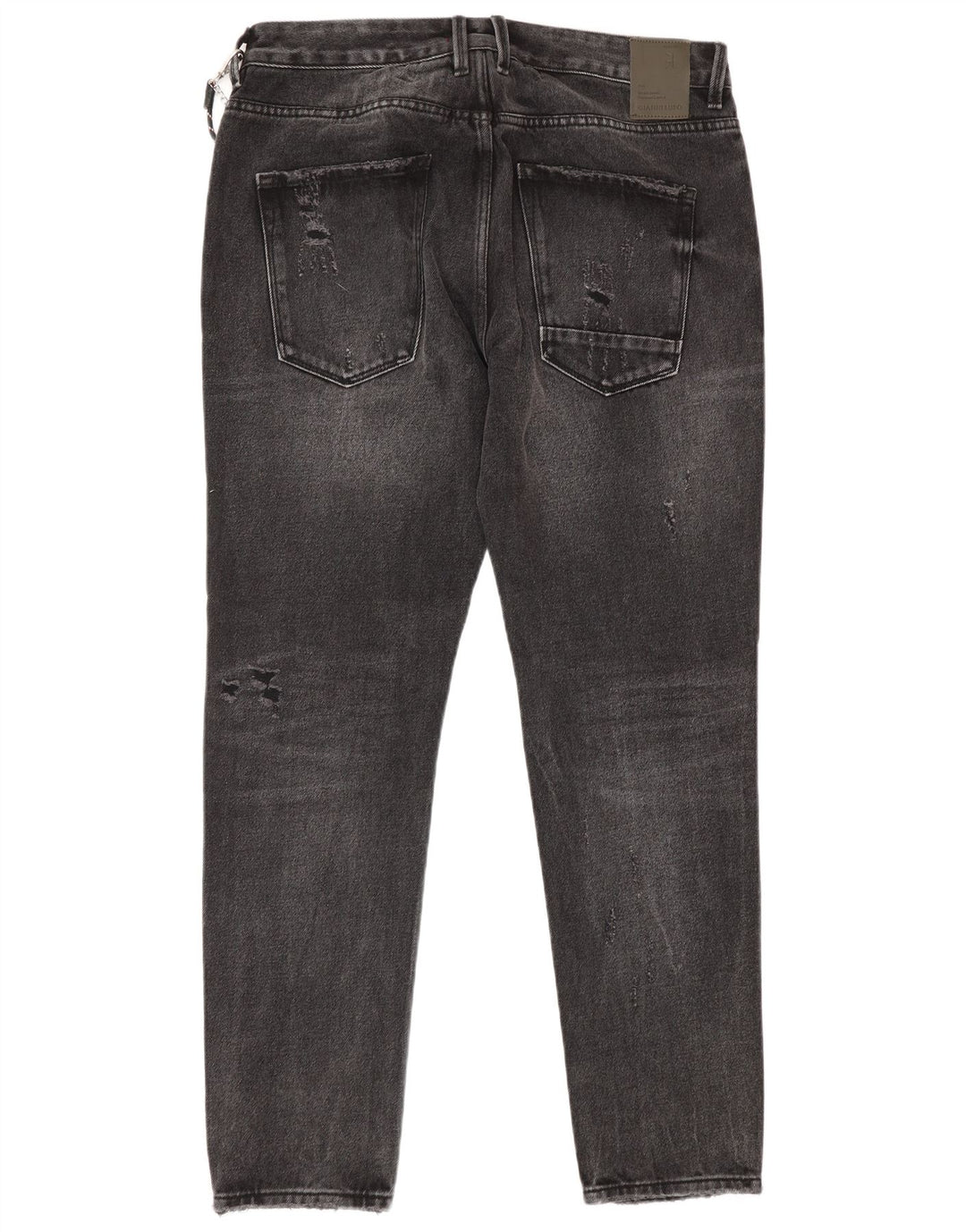 Gianni Lupo Blugi Bruce Distressed Slim pentru bărbați IT 48 Medium W34 L30 Gri