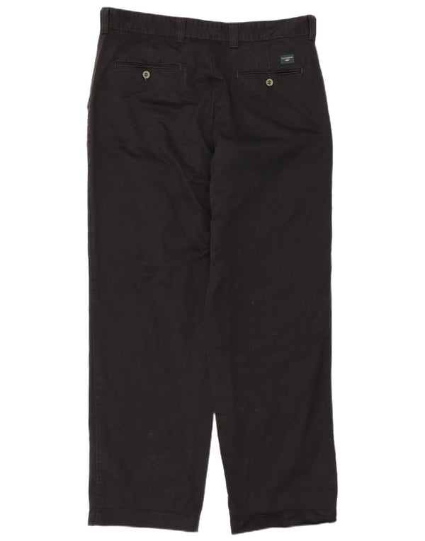 Pantaloni chino drepți pentru bărbați DOCKERS L36 L32 bumbac negru