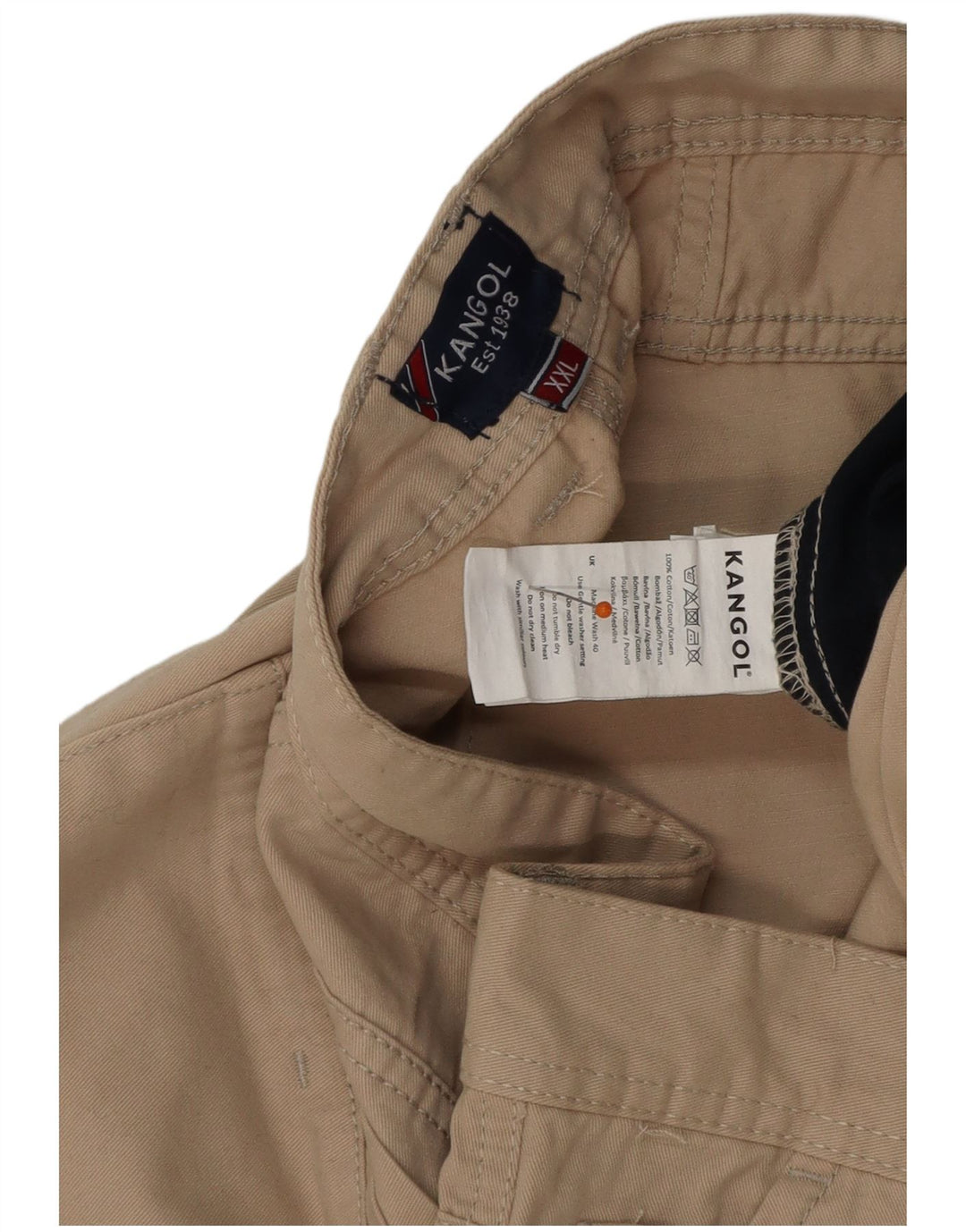 Pantaloni scurți chino pentru bărbați KANGOL 2XL W42 bumbac bej