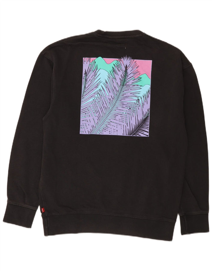 Pulover Levi's Relaxed Graphic pentru bărbați, mic, negru
