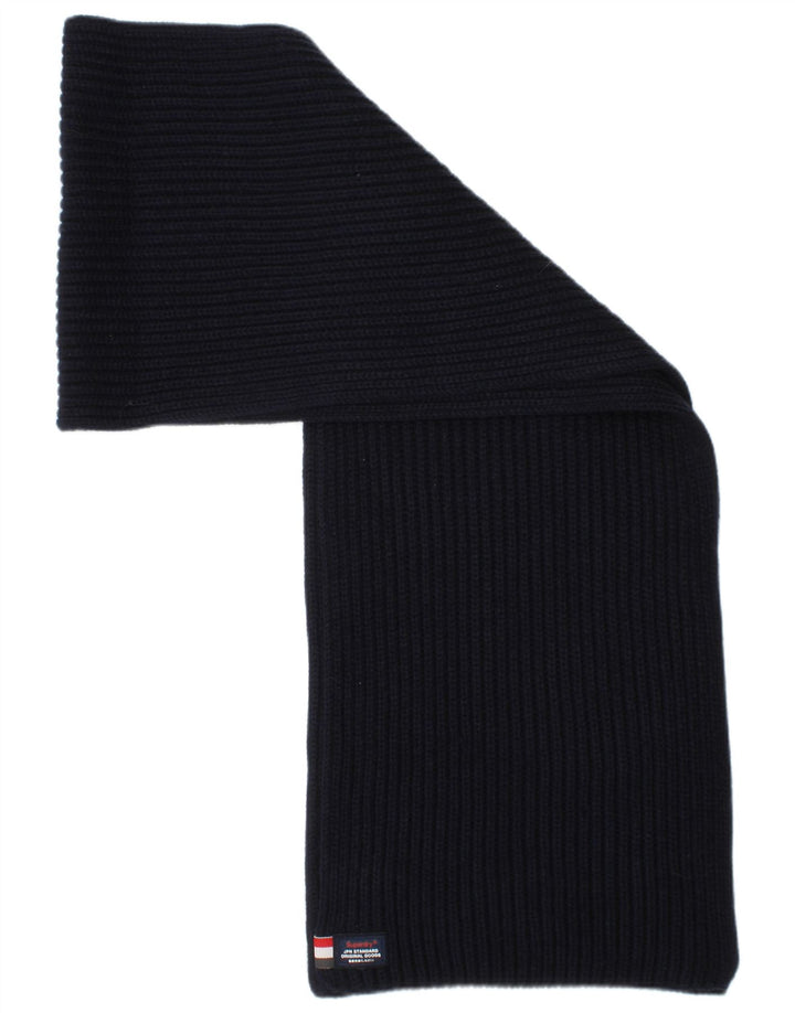 Eșarfă dreptunghiulară tricotată pentru bărbați Superdry, mărime unică, albastru marin acrilic clasic