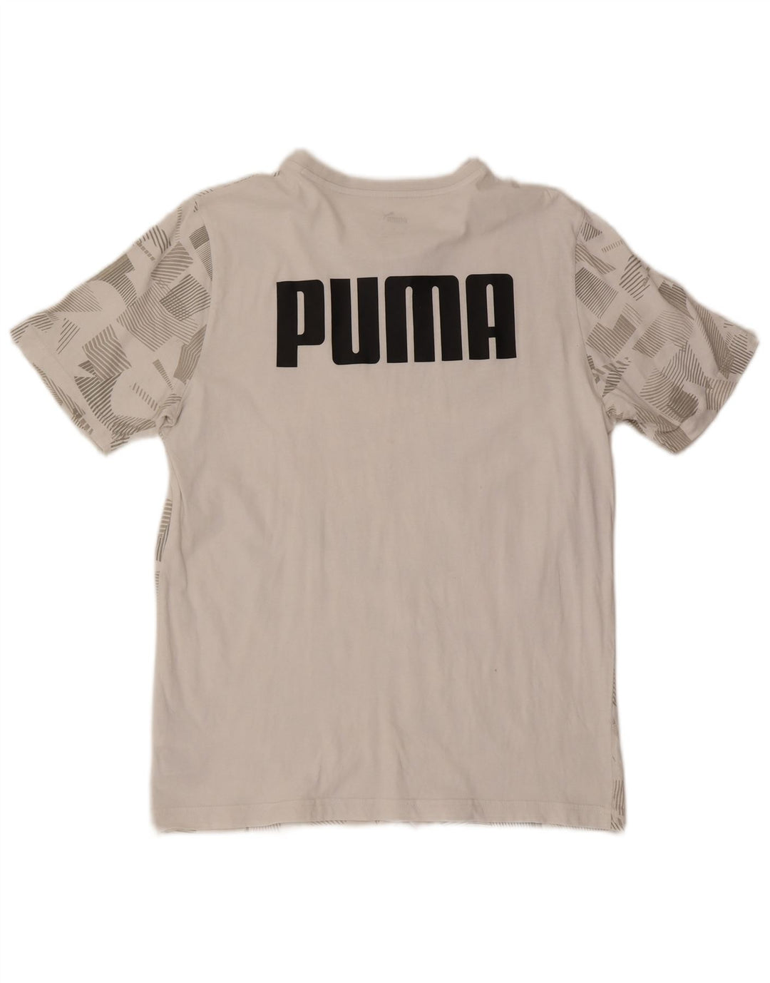 Tricou grafic pentru bărbați Puma Top Medium White Geometric Bumbac