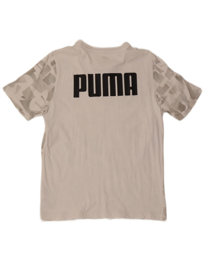 Tricou grafic pentru bărbați Puma Top Medium White Geometric Bumbac