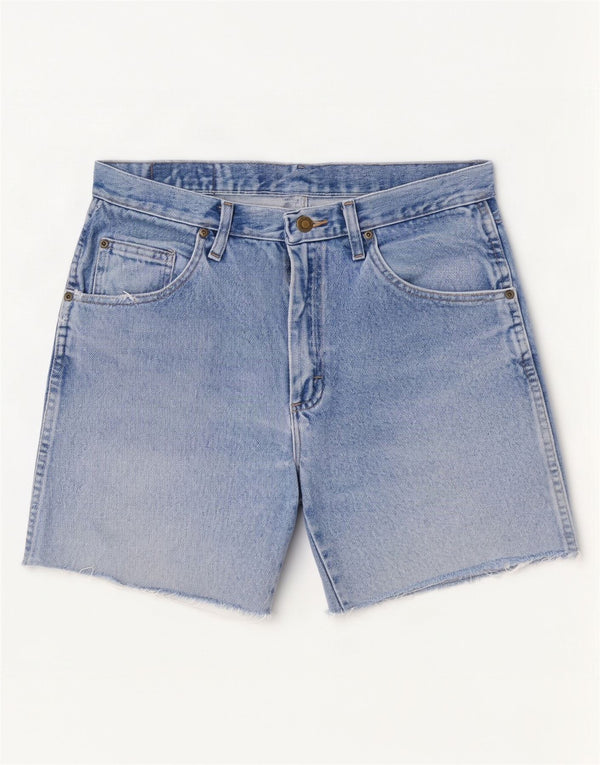 Pantaloni scurți din denim Wrangler pentru bărbați, cu ajustare normală, W31, bumbac albastru mediu