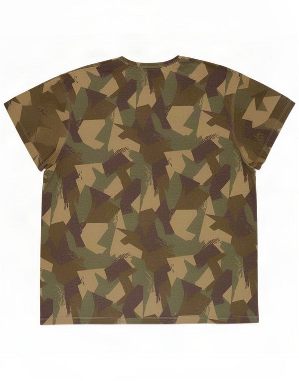 Timberland Mens Slim Fit T-Shirt Top 2XL Khaki Camouflage Cotton