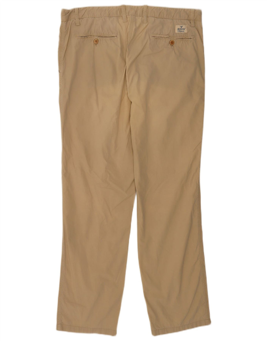 Pantaloni chino obișnuiți pentru bărbați Avirex L38 L32 bumbac kaki