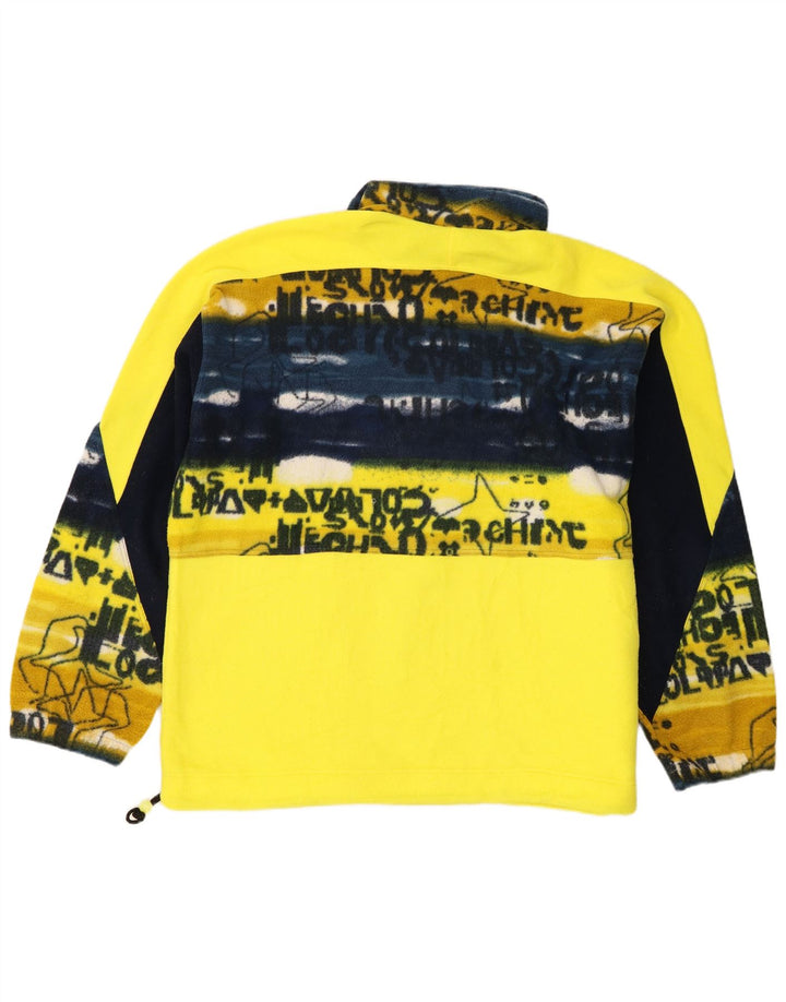 Pulover Colmar pentru bărbați, cu fermoar și gât, din lână, 2XL, din poliester color bloc, galben