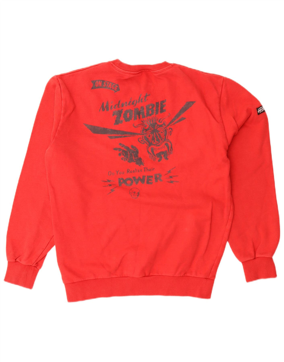 Pulover grafic pentru bărbați Superdry, roșu mediu