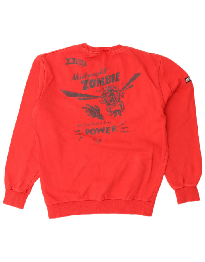 Pulover grafic pentru bărbați Superdry, roșu mediu