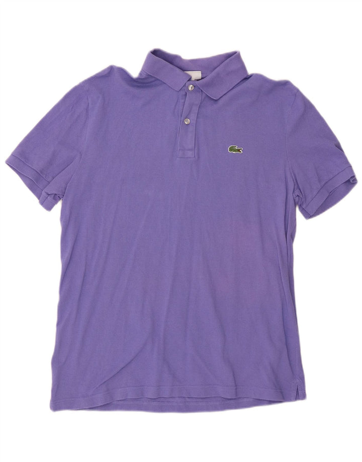 Tricou polo pentru bărbați LACOSTE Slim Fit Mărimea 6 XL Bumbac violet