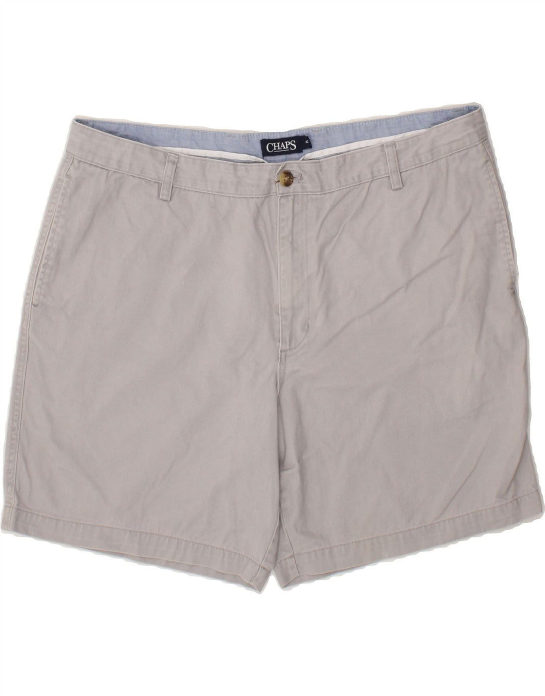 CHAPS Mens Chino Shorts W42 2XL Grey Cotton Vintage Chaps and Second-Hand Chaps from Messina Hembry 