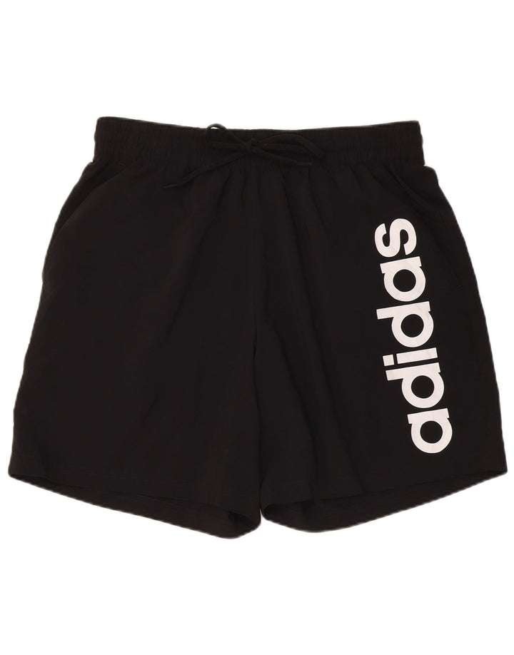 Pantaloni scurți sport grafic pentru bărbați Adidas XL poliester negru