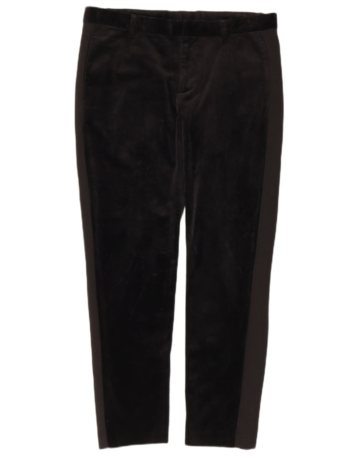 Pantaloni chino subțiri pentru femei Zara EU 40 Mediu L31 L28 Viscoză neagră