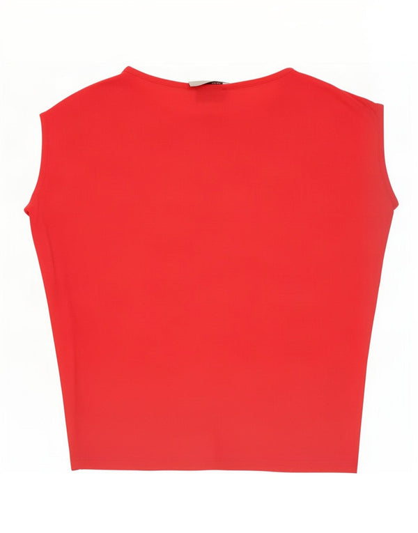 Tricou cu grafic supradimensionat pentru femei Trussardi Jeans Top UK 14 Medium Pink