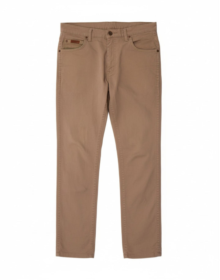 WRANGLER Mens Slim Casual Trousers W32 L31 Beige
