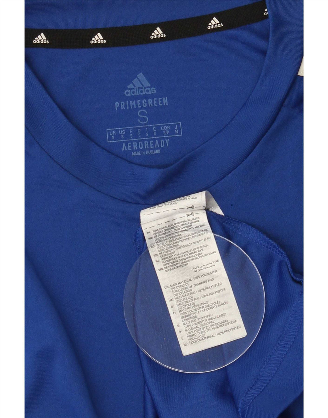 Tricou pentru bărbați Adidas Aeroready Top mic, albastru, poliester