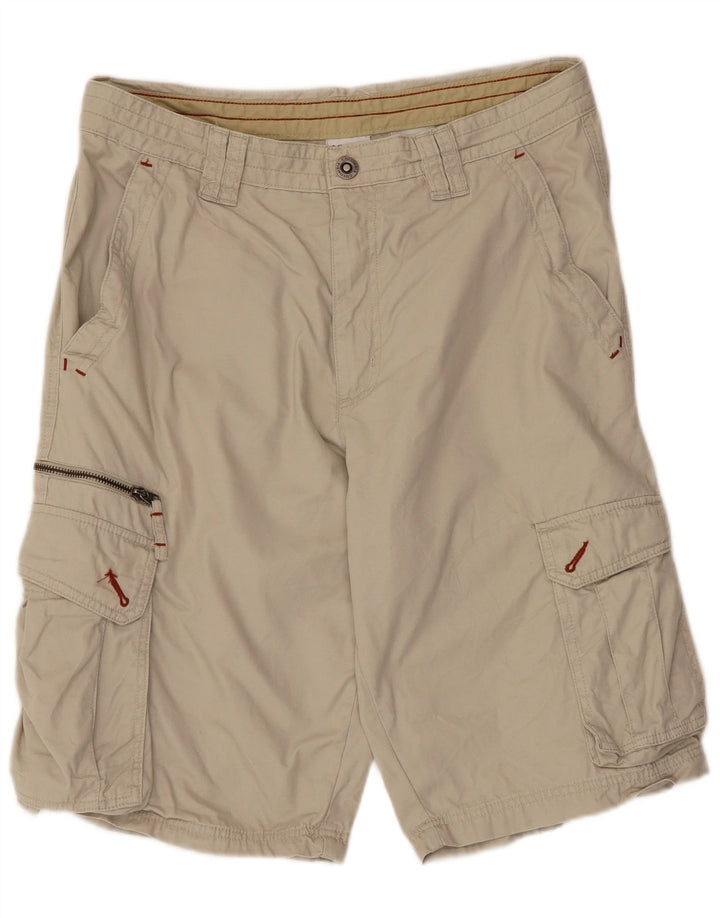 Pantaloni scurți cargo Columbia pentru bărbați W34, mari, bej, bumbac
