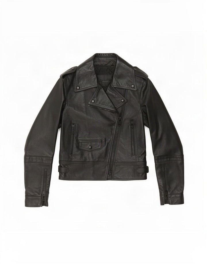 Jachetă Biker din piele pentru femei Belstaff IT 38 XS negru